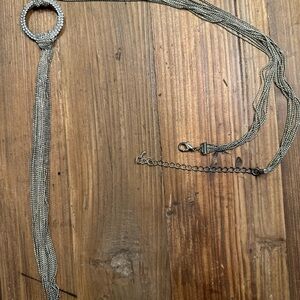 Elegant Silver Multi-Strand Necklace